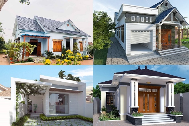 Top 10 mẫu nhà cấp 4 đẹp 2021 nên xây khi sống ở nông thôn